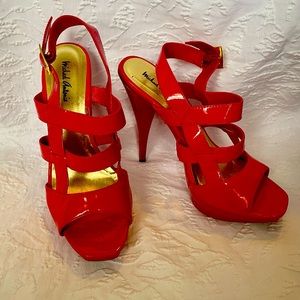 Michael Antonio ladies Red High Heels Size 8-1/2